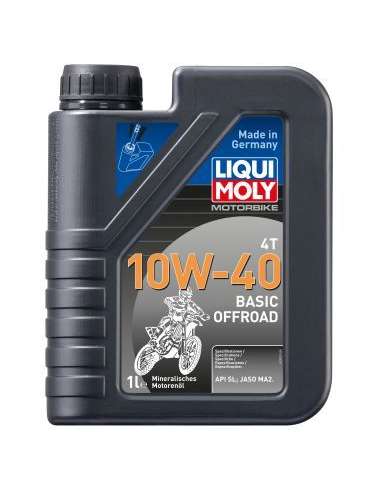 Aceite de motor Liqui Moly 3059 - LIQUI MOTORB. 4T 10W40 BASIC O Motorbike 4T 10W-40 Basic Offroad