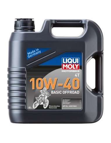 Aceite de motor Liqui Moly 3062 - LIQUI MOTORB. 4T 10W40 BASIC O Motorbike 4T 10W-40 Basic Offroad