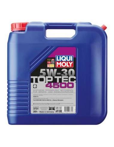 Aceite de motor Liqui Moly 3731 - LIQUI TOP TEC 4500 5W30 20L Top Tec 4500 5W-30