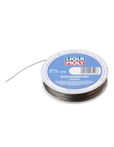 Alambre de corte, desmontaje cristales Liqui Moly 6218 - LIQUI SCHNEIDEDRAHT VIERKANT50 Schneidedraht vierkant