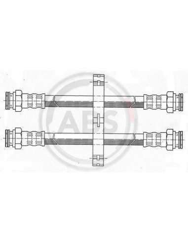 Tubo flexible de frenos Abs SL 3942 - TUBO DE FRENO FIAT