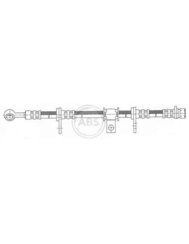 Tubo flexible de frenos Abs SL 4193 - TUBO DE FRENO HONDA