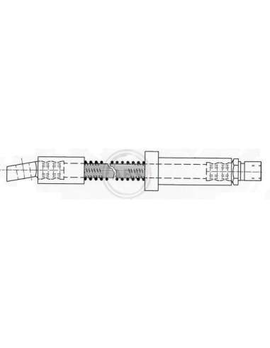 Tubo flexible de frenos Abs SL 4225 - TUBO DE FRENO PORSCHE