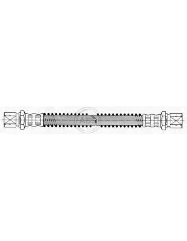 Tubo flexible de frenos Abs SL 4229 - TUBO DE FRENO PORSCHE