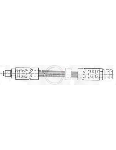 Tubo flexible de frenos Abs SL 4230 - TUBO DE FRENO PORSCHE