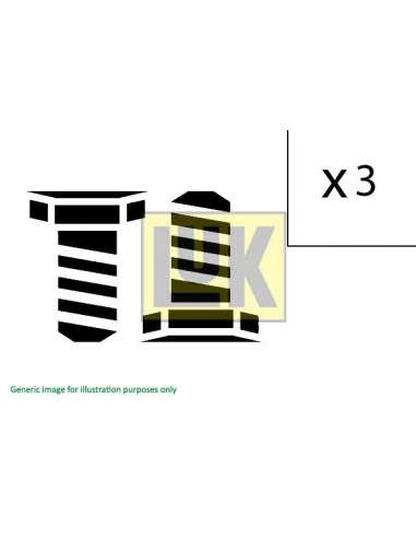 JKuego tornillos, volante Luk 411 0156 11 - DESPIECE. KIT TORNILLOS BIMASA Dual Mass Flywheel