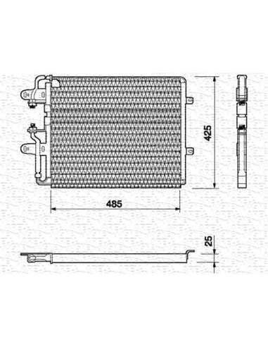 Condensador, aire acondicionado Magneti Marelli 350203108000 - Condensador A.A.