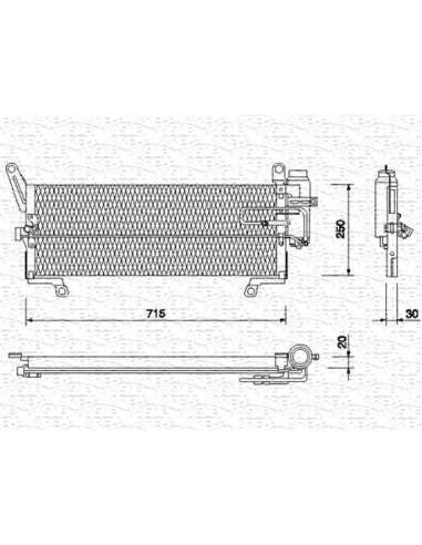 Condensador, aire acondicionado Magneti Marelli 350203114000 - Condensador A.A.