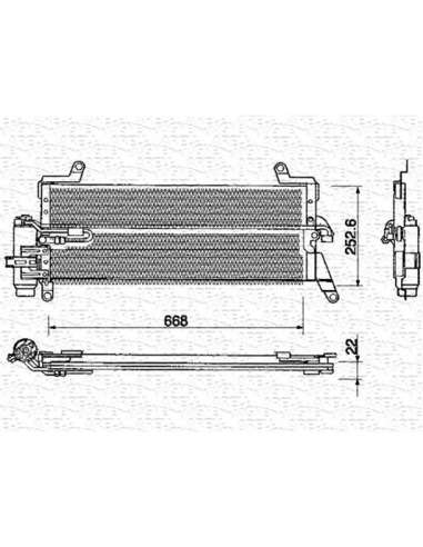 Condensador, aire acondicionado Magneti Marelli 350203128000 - Condensador A.A.