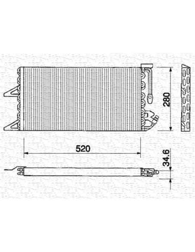Condensador, aire acondicionado Magneti Marelli 350203130000 - Condensador A.A.