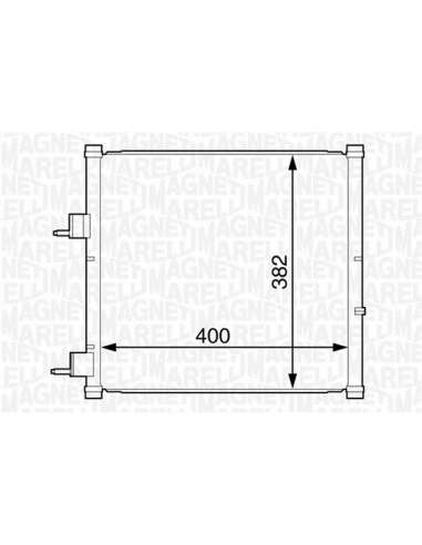 Condensador, aire acondicionado Magneti Marelli 350203227000 - Condensador A.A.
