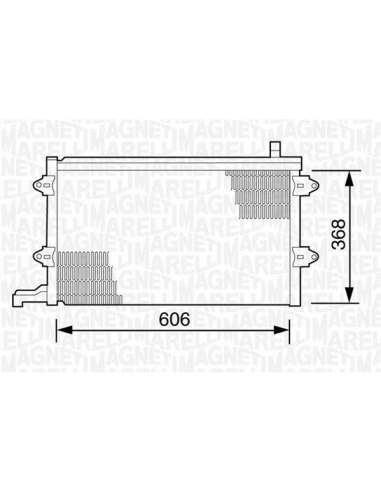 Condensador, aire acondicionado Magneti Marelli 350203243000 - Condensador A.A.