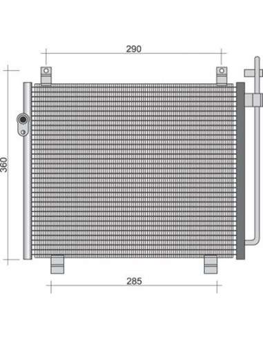 Condensador, aire acondicionado Magneti Marelli 350203246000 - Condensador A.A.