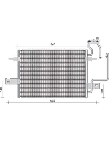 Condensador, aire acondicionado Magneti Marelli 350203249000 - Condensador A.A.