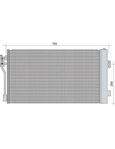 Condensador, aire acondicionado Magneti Marelli 350203251000 - Condensador A.A.