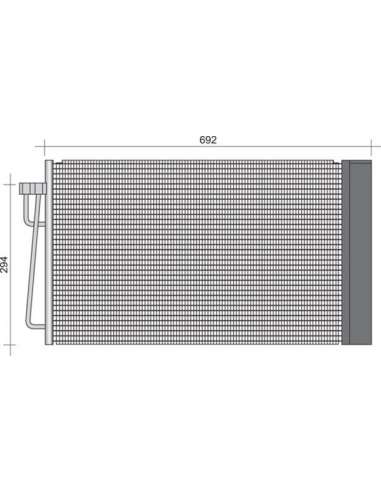 Condensador, aire acondicionado Magneti Marelli 350203253000 - Condensador A.A.