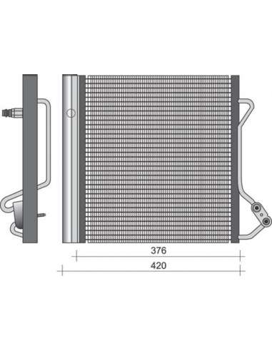 Condensador, aire acondicionado Magneti Marelli 350203264000 - Condensador A.A.