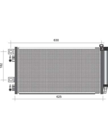 Condensador, aire acondicionado Magneti Marelli 350203275000 - Condensador A.A.