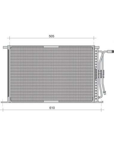Condensador, aire acondicionado Magneti Marelli 350203281000 - Condensador A.A.