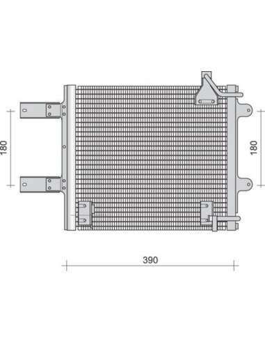 Condensador, aire acondicionado Magneti Marelli 350203290000 - Condensador A.A.