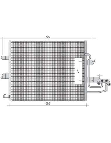 Condensador, aire acondicionado Magneti Marelli 350203344000 - Condensador A.A.