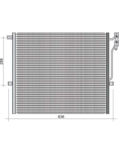 Condensador, aire acondicionado Magneti Marelli 350203354000 - Condensador A.A.