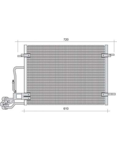 Condensador, aire acondicionado Magneti Marelli 350203368000 - Condensador A.A.