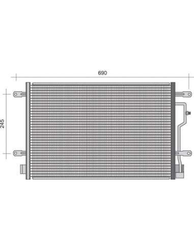 Condensador, aire acondicionado Magneti Marelli 350203376000 - Condensador A.A.