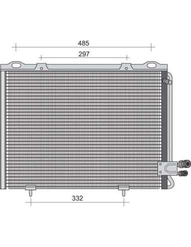 Condensador, aire acondicionado Magneti Marelli 350203394000 - Condensador A.A.