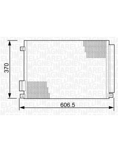 Condensador, aire acondicionado Magneti Marelli 350203497000 - Condensador A.A.