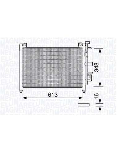 Condensador, aire acondicionado Magneti Marelli 350203666000 - Condensador A.A.