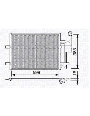 Condensador, aire acondicionado Magneti Marelli 350203667000 - Condensador A.A.