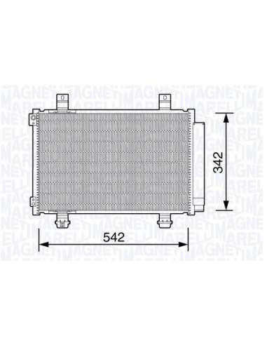 Condensador, aire acondicionado Magneti Marelli 350203673000 - Condensador A.A.