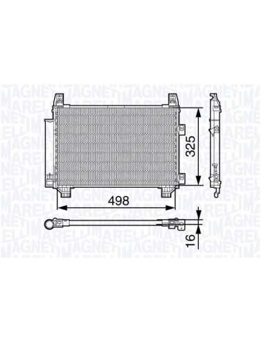 Condensador, aire acondicionado Magneti Marelli 350203674000 - Condensador A.A.