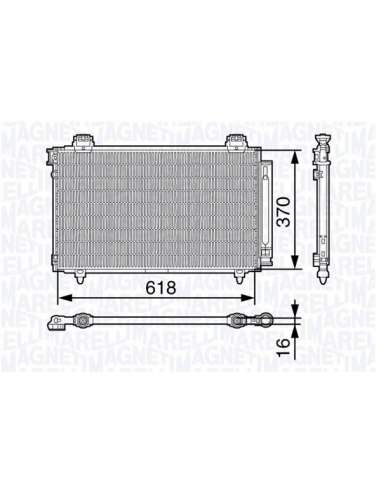 Condensador, aire acondicionado Magneti Marelli 350203679000 - Condensador A.A.