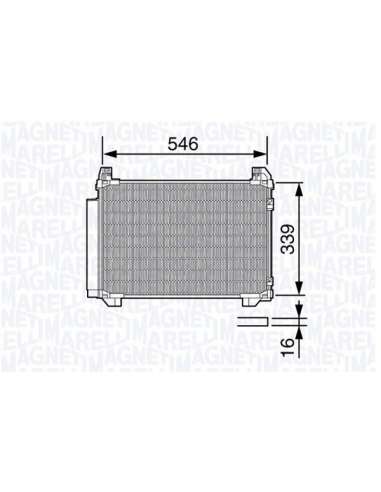 Condensador, aire acondicionado Magneti Marelli 350203687000 - Condensador A.A.