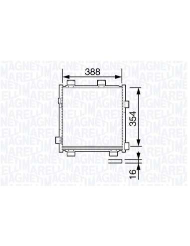 Condensador, aire acondicionado Magneti Marelli 350203695000 - Condensador A.A.