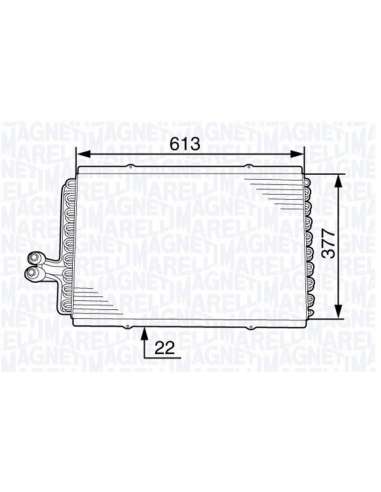Condensador, aire acondicionado Magneti Marelli 350203708000 - Condensador A.A.