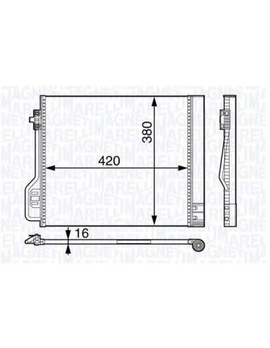 Condensador, aire acondicionado Magneti Marelli 350203711000 - Condensador A.A.