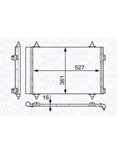 Condensador, aire acondicionado Magneti Marelli 350203714000 - Condensador A.A.