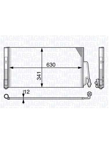 Condensador, aire acondicionado Magneti Marelli 350203722000 - Condensador A.A.