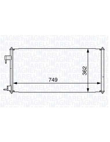 Condensador, aire acondicionado Magneti Marelli 350203727000 - Condensador A.A.
