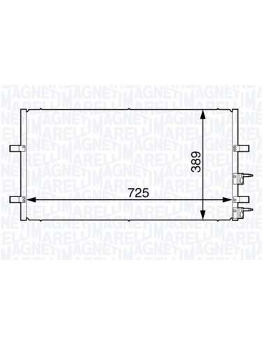 Condensador, aire acondicionado Magneti Marelli 350203730000 - Condensador A.A.