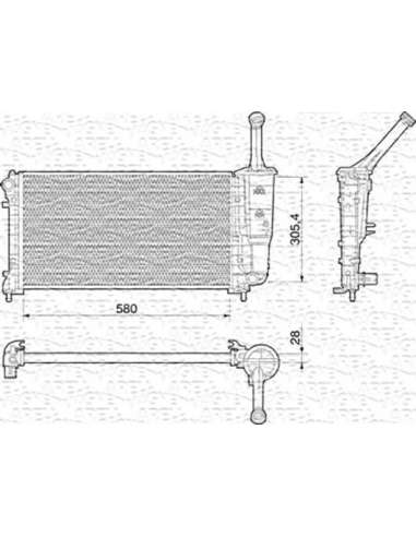 Radiador, refrigeración del motor Magneti Marelli 350213011000 - Radiador motor