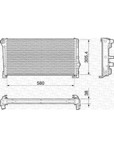 Radiador, refrigeración del motor Magneti Marelli 350213012000 - Radiador motor