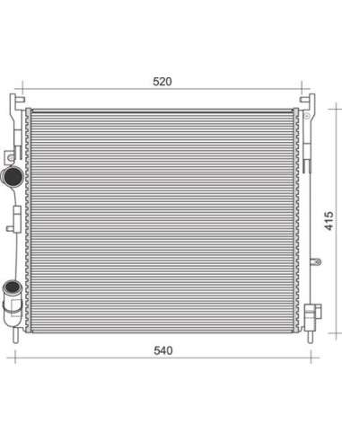 Radiador, refrigeración del motor Magneti Marelli 350213103300 - Radiador motor