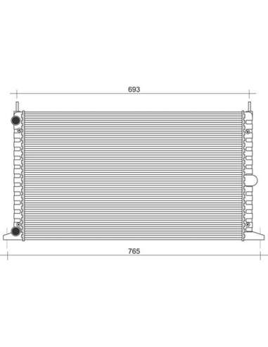 Radiador, refrigeración del motor Magneti Marelli 350213104700 - Radiador motor