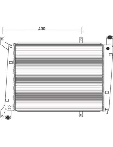 Radiador, refrigeración del motor Magneti Marelli 350213105400 - Radiador motor