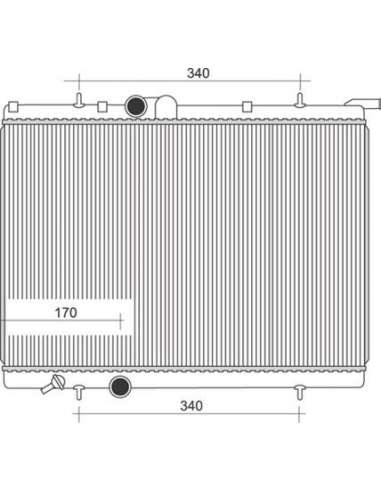 Radiador, refrigeración del motor Magneti Marelli 350213107900 - Radiador motor