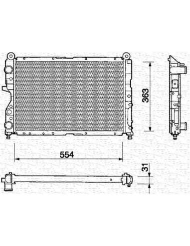 Radiador, refrigeración del motor Magneti Marelli 350213108000 - Radiador motor